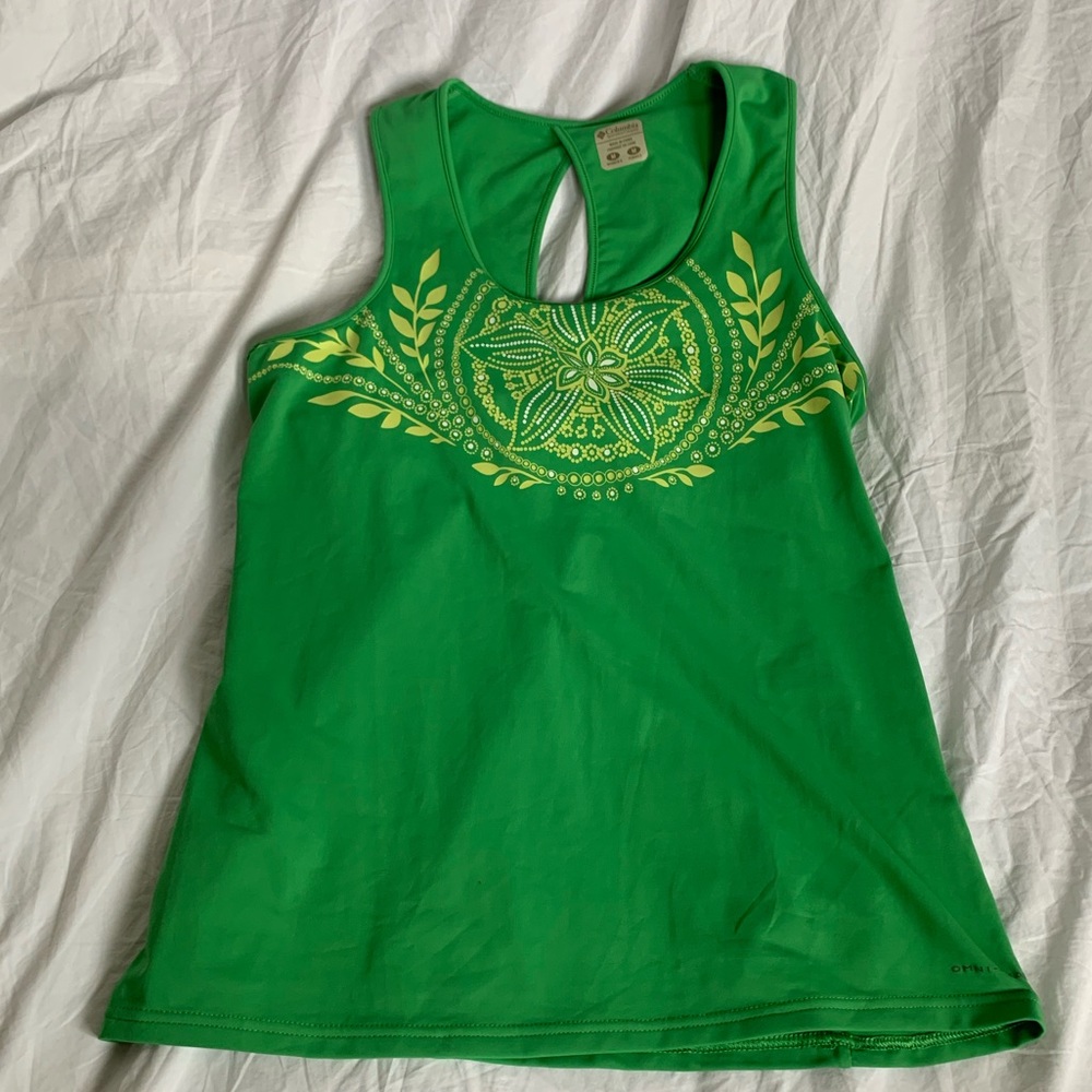 Women’s Columbia Top Medium Green Great Condition!